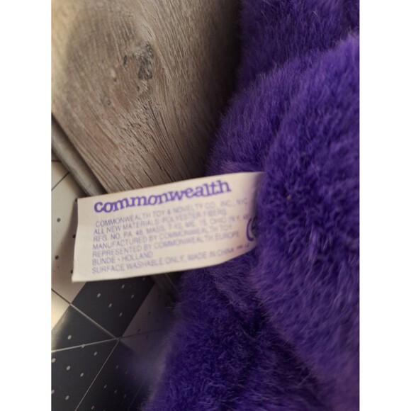 Vintage Commonwealth Fat Dragons Purple 1991 Plush Stuffed Animal Toy - Picture 6 of 8
